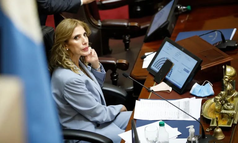 Claudia Ledesma Abdala presidió buena parte de la sesión ante la ausencia de Cristina Kirchner