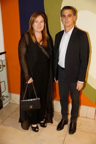 Marisa Koiffman junto a Sergio Cantarovici, de la comisión directiva de AAM 