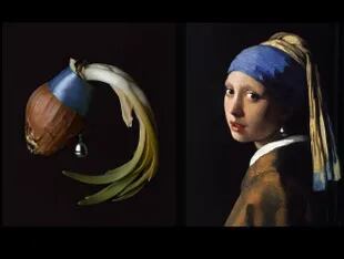  En esta creación, @pavolgafoto usó una cebolla para emular a la joven de Vermeer