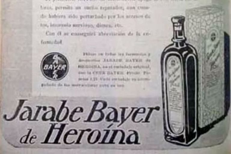 El jarabe de heroína para niños que comercializaba el laboratorio Bayer