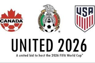 La imagen de los tres organizadores del Mundial 2026: Canadá, México y Estados Unidos