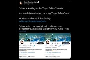 Twitter trabaja en diversas funciones de monetización para los creadores, como el botón Super Follow y el botón de propinas
