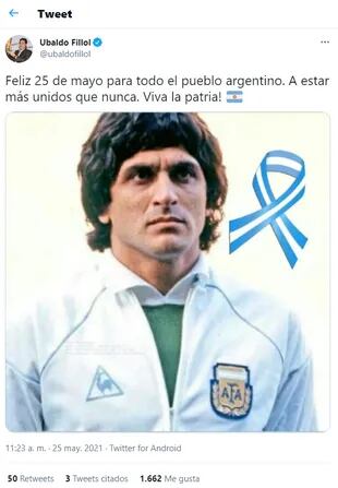 El "Pato" Fillol llamó a los argentinos a estar unidos en este 25 de mayo