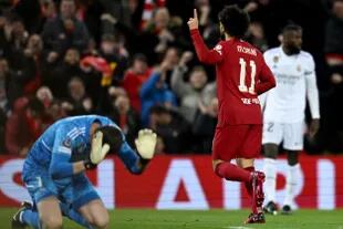 Mohamed Salah marcó un gol en la ida ante Real Madrid y es el máximo artillero de la Champions 