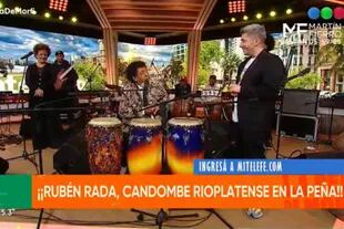 Rubén "el Negro" Rada fue a La peña de Morfi y brilló con su música y sus anécdotas