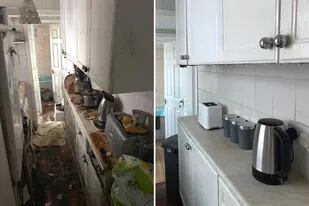 Antes y después: las fotos de una casa que no se limpió durante 12 años se hicieron virales en las redes
