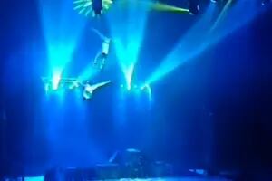 Dos trapecistas argentinos cayeron desde 5 metros durante un show de circo en Brasil