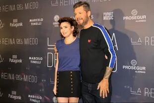 Valeria Bertuccelli y Marcelo Tinelli posaron contentos para las fotos