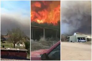Videos: los focos de incendio en Córdoba arrinconan a los vecinos en las localidades de Despeñaderos y La Paz