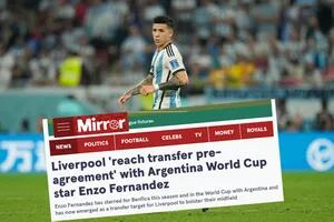 Un medio inglés asegura que Enzo Fernández tiene un "preacuerdo de transferencia” con un equipo de la Premier