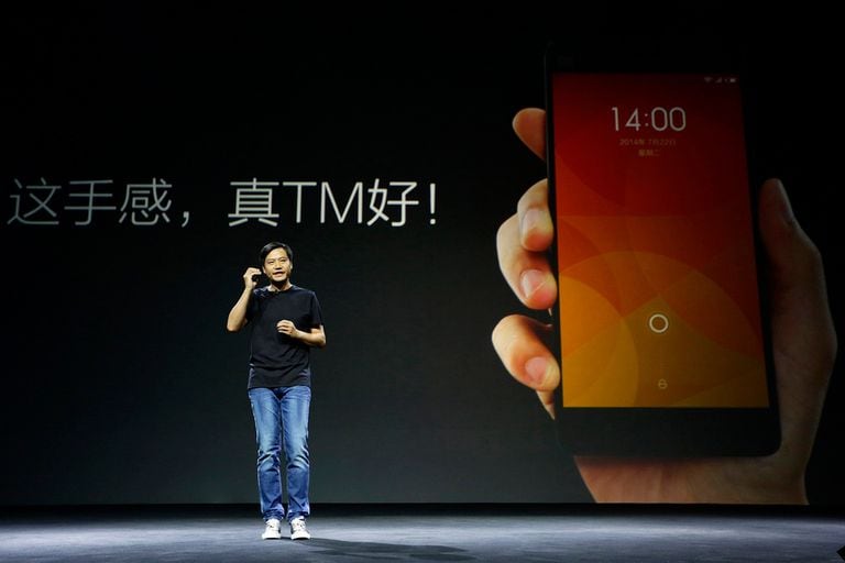 Lei Jun, CEO de Xiaomi, durante una de las presentaciones de la compañía