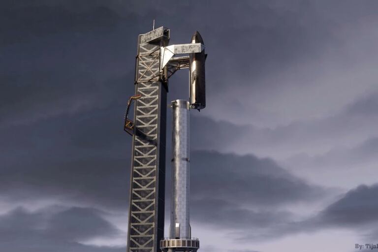 Elon Musk presentó el diseño de una torre para atrapar cohetes en su aterrizaje