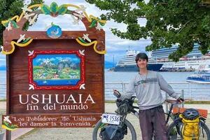 Viajó de Alaska hasta Ushuaia en bicicleta y reveló qué lo impactó de la Argentina