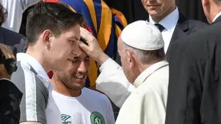El papa Francisco bendice a los jugadores