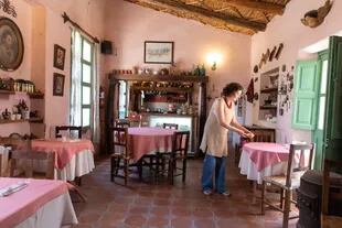 El agradable salón de té funciona en la que fue la casa particular de los suegros de Eileen, de origen alemán.