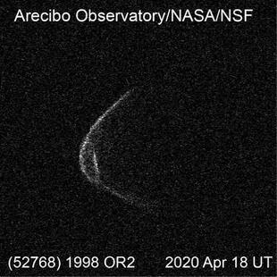 La primera imagen clara del asteroide que en este momento se desplaza alrededor de nuestro planeta. 