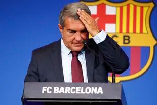 El presidente del club Barcelona, Joan Laporta, quedará siempre vinculado a la salida de Lionel Messi del conjunto catalán