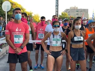 Largada de la Media Maratón Ciudad de Mendoza; una de las preguntas de los runners es si las carreras seguirán habilitadas o no