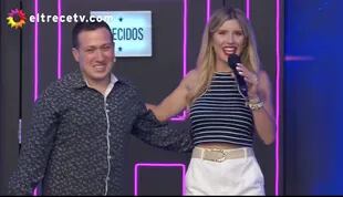 Laurita Fernández presentó al doble de Pablo Ruiz en Bienvenidos a bordo (eltrece) (Crédito: Captura de video eltrece)