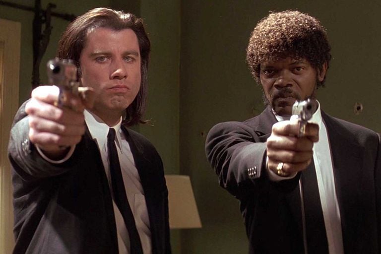 John Travolta y Samuel L. Jackson en Tiempos violentos (Pulp Fiction)