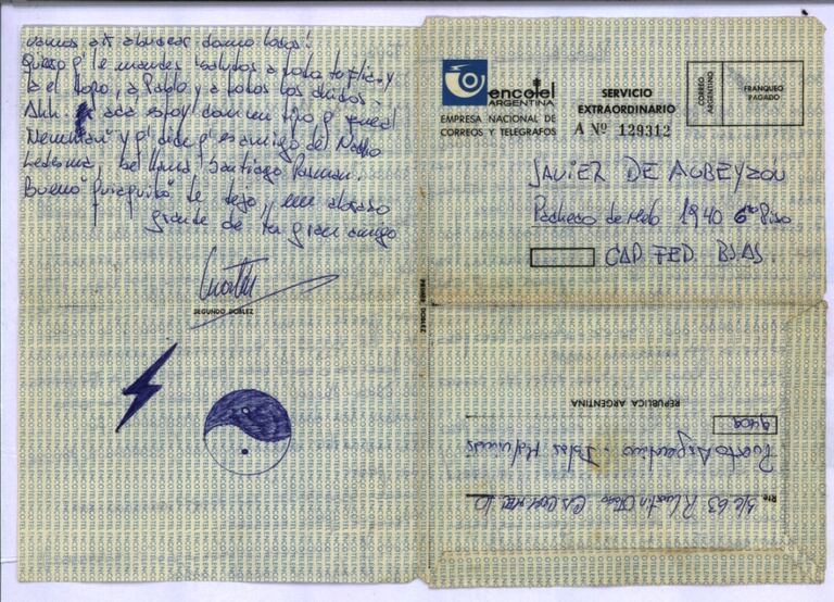 La carta del excombatiente de Malvinas Martín Otaño a su amigo Javier de Aubeyzon