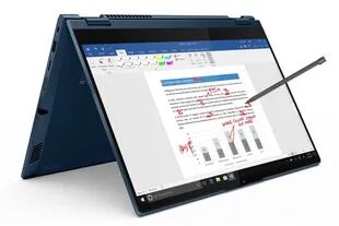 Una ThinkBook Yoga, compatible con lápices para escribir en pantalla