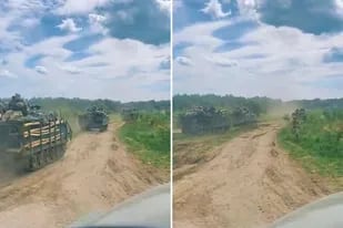 Ucrania muestra una seguidilla de tanques YPR-765 y lanza una fuerte amenaza a las tropas rusas