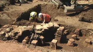 El lugar donde se realizan las excavaciones en Carlisle fue descubierto en 2017