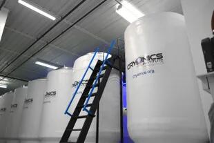 Los tanques de Cryonics, el instituto que hoy preside Dennis Kowalski
