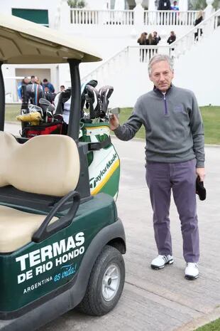 Marcelo Longobardi, fanático del golf dijo presente en la inauguración
