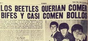 Los diarios argentinos reflejaban en sus titulares el culebrón de los falsos Beatles