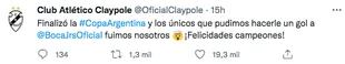 El tuit viral de Claypole