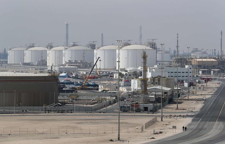 La ciudad industrial de Ras Laffan, el principal sitio qatarí de producción de GNL