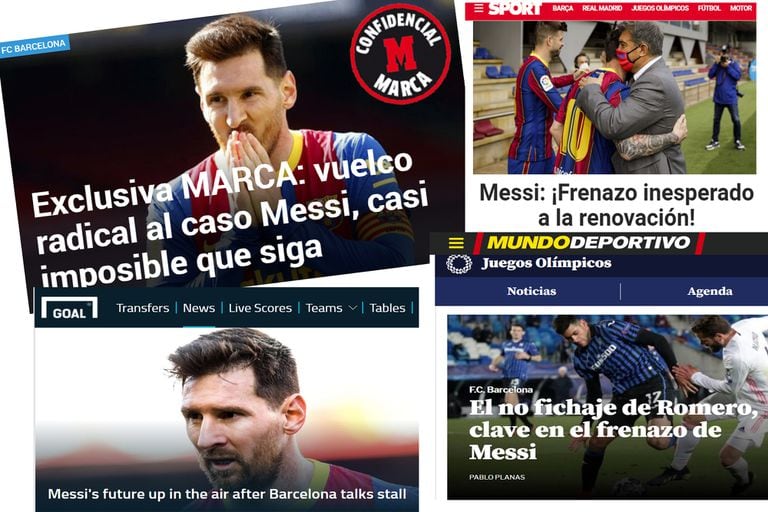 Las portadas de los medios de Europa que se hacen eco de la bomba del mercado: Messi podría irse de Barcelona