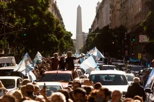 Cientos de productores se movilizaron desde el Interior