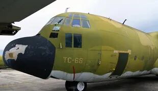 El Hércules TC-68 se mantiene hoy desactivado en la I Brigada Aérea de El Palomar