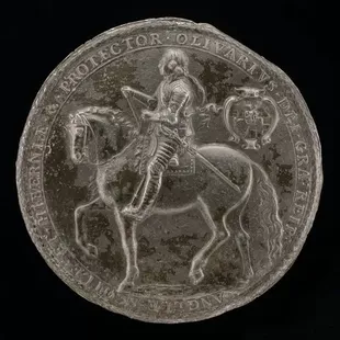 Sello de 1656 que conmemora el protectorado de Cromwell