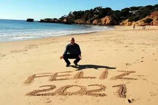 Um desejo para todos, da praia de Santa Eulália, Portugal.