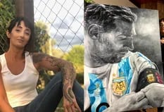 Se quedó sin trabajo, pintó un cuadro de Messi y la invitación que le llegó le cambió la vida