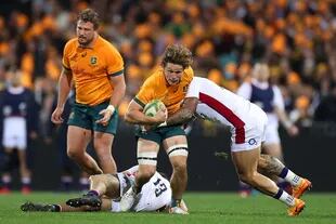 Michael Hooper en la reciente serie que Australia perdió como local ante Inglaterra