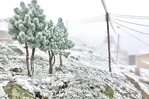 En pleno febrero nevó en algunas sierras de Buenos Aires, en el Gran Mendoza y en la meseta de Chubut