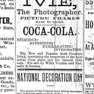 Una de las primeras publicidades de Coca-Cola