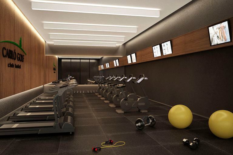 This will be the gym of the Golf Club Hotel de Cariló