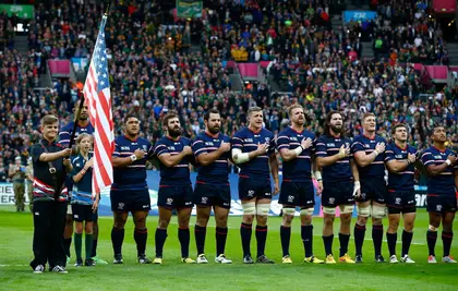 El equipo Estados Unidos escucha su himno, en una imagen del Mundial 2015