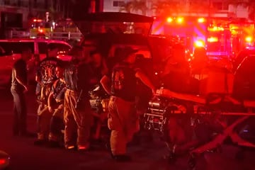 Más de 80 dotaciones de bomberos trabajan en el lugar de la tragedia
