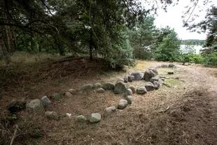 Una de las tumbas vikingas que pueden verse durante la travesía.