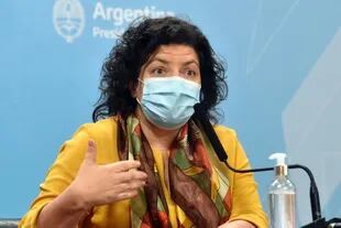 Conferencia de prensa de la ministra de Salud, Carla Vizzotti