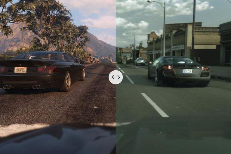 Con inteligencia artificial: así luce el GTA V con imágenes fotorrealistas