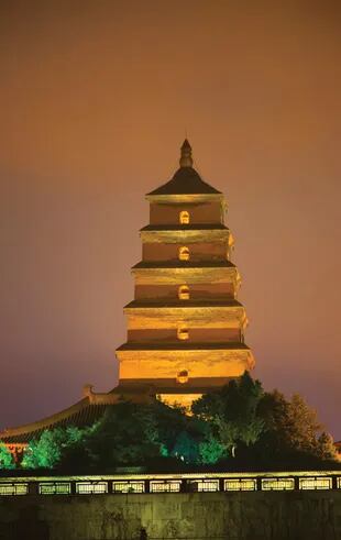 La gran pagoda del ganso salvaje se encuentra ubicada al sur de la ciudad de Xi’an.