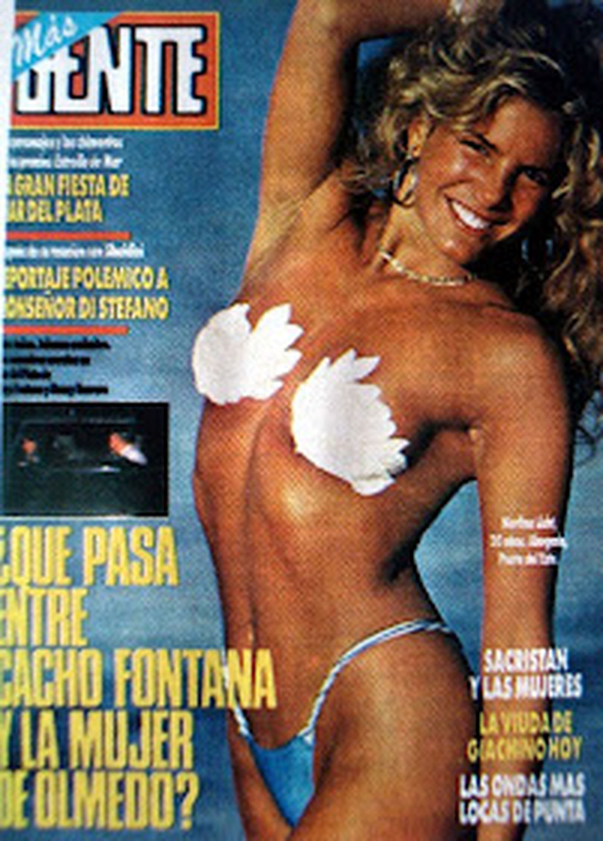 Tendencia de verano. Merlina Licht con "top stickers", 1987